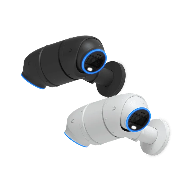 Outdoor bullet security cameras for building entrances